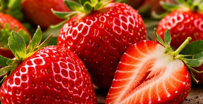 Fresh export-grade strawberries